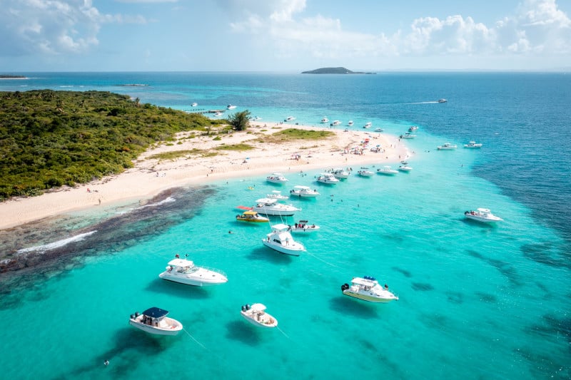 Cayo Icacos Beach and Boats